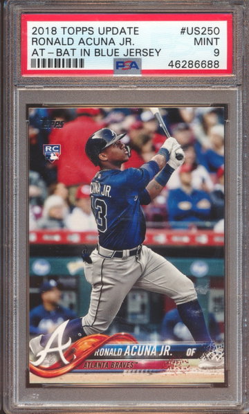 2018 Topps Update #US250 Ronald Acuna Jr PSA 9 MINT 46286688