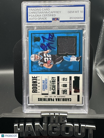 2017 CONTENDERS FOOTBALL Christian Mccaffrey #SW-11 PSA A Auto 10