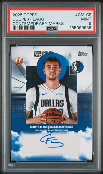 2025 Topps Contemporary Marks Autograph Cooper Flagg #CM-CF PSA 9