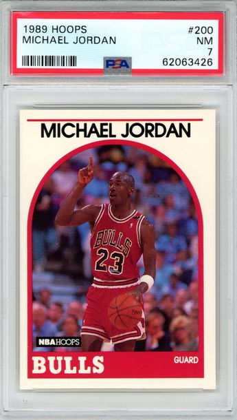 1989 HOOPS MICHAEL JORDAN PSA 7