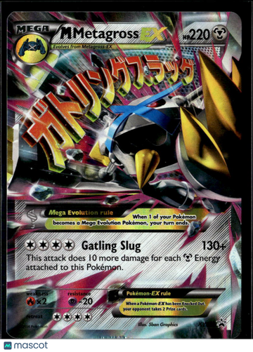 2014 XY M Metagross EX Holo Black Star Promo FA #XY35