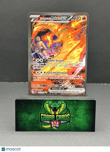 2025 Destined Rivals Team Rocket's Moltres EX Holo Secret Rare SIR #229/182