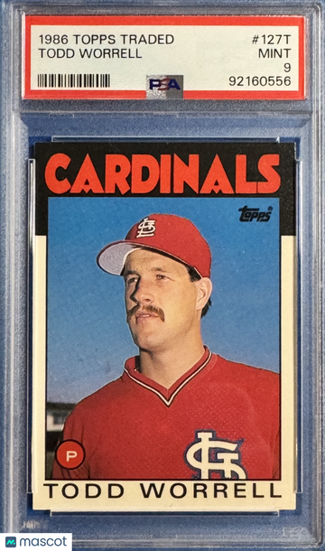 1986 Topps Traded Todd Worrell #127T PSA 9