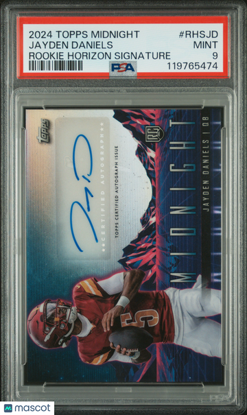2024 Topps Midnight Rookie Horizon Signatures Jayden Daniels #RHSJD PSA 9