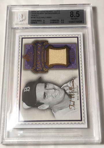 2009 SP LEGENDARY CUTS #TW TED WILLIAMS (08/15) NM- MT+ 8.5