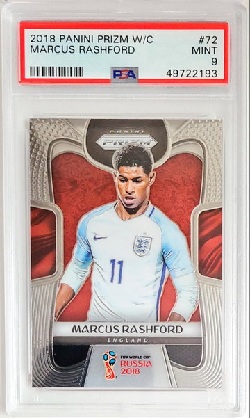 Marcus Rashford 2018 World Cup Prizm PSA 9