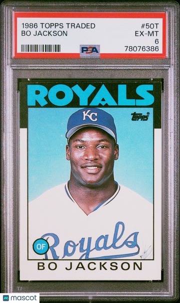 1986 Topps Traded Bo Jackson #50T PSA 6