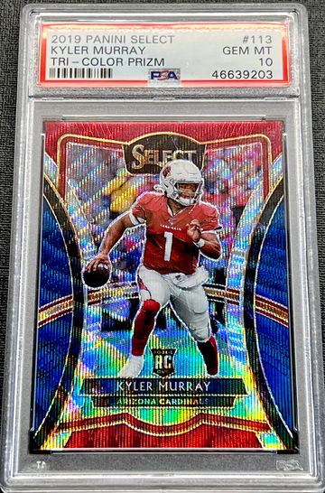 2019 Kyler Murray Panini Select Tri-Color Prizm  #113 PSA 10 GEM MINT Rookie Card RC Arizona Cardinals 