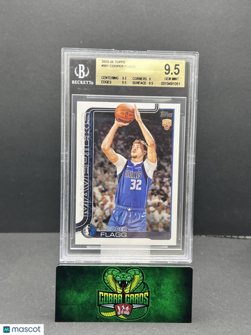 2025 Topps Cooper Flagg #201 Rookie BGS 9.5