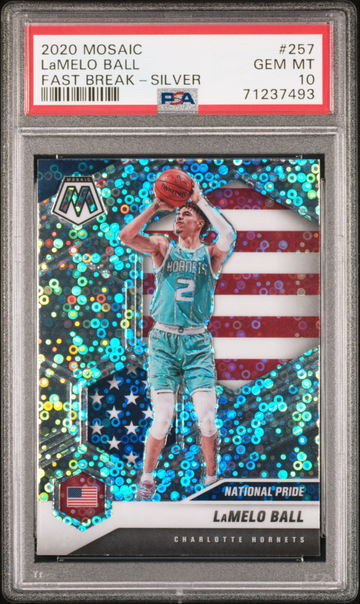 2020 Mosaic Lamelo Ball Fast Break-Silver #257 PSA 10
