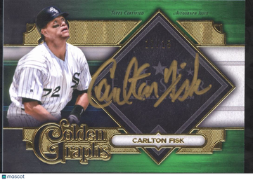 2022 Topps Five Star Golden Graphs Carlton Fisk #GG-CF Green