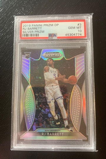 2019 Prizm Draft Picks Silver RJ Barrett psa 10