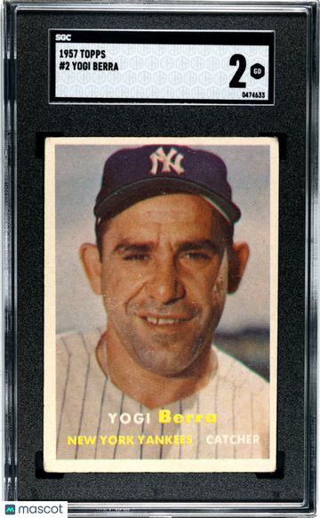 1957 Topps Yogi Berra #2 SGC 2