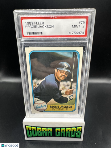 1981 Fleer Reggie Jackson #79 Portrait PSA 9