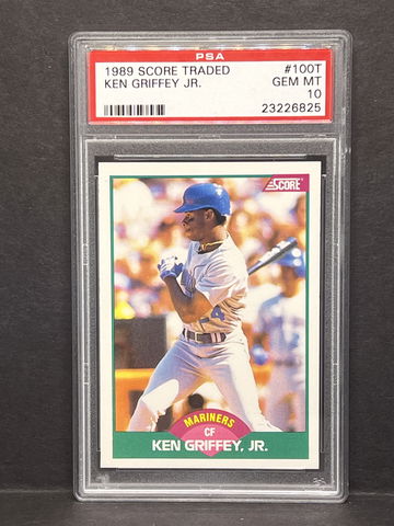 Ken Griffey Jr. 1989 Score Traded ROOKIE #100T PSA 10