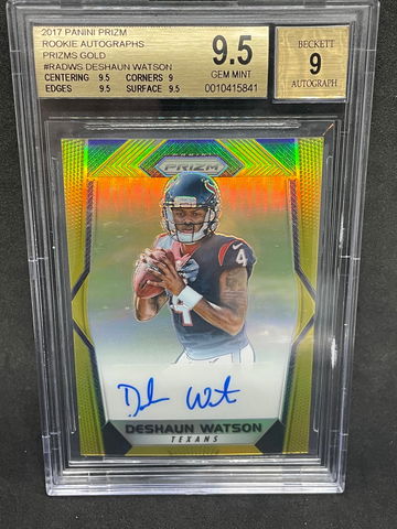 2017 Panini Prizm Gold /10 Deshaun Watson Auto
