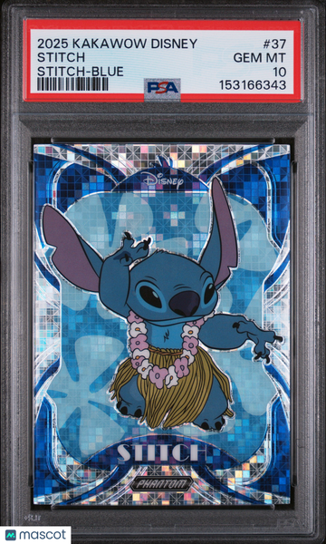 2025 Kakawow Phantom Disney Stitch Stitch #37 PSA 10