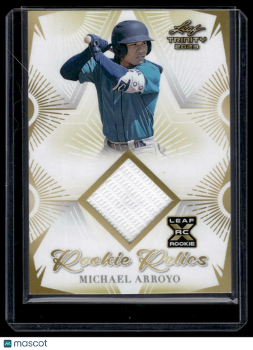 2023 Leaf Trinity Michael Arroyo #RR-36 Rookie Relics