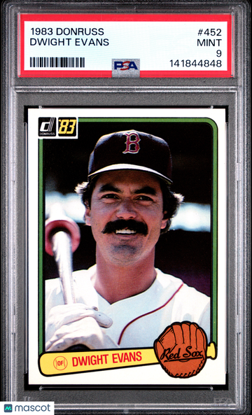 1983 Donruss Dwight Evans #452 PSA 9