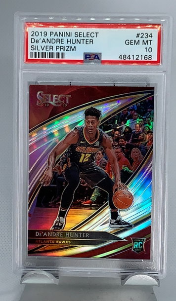 2019 Panini Select De’Andre Hunter Silver Prizm Courtside PSA 10 (POP 4)