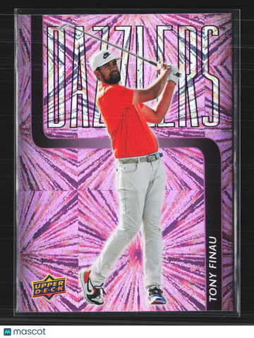 2026 Upper Deck Golf Dazzlers Tony Finau #DZ-18 Pink