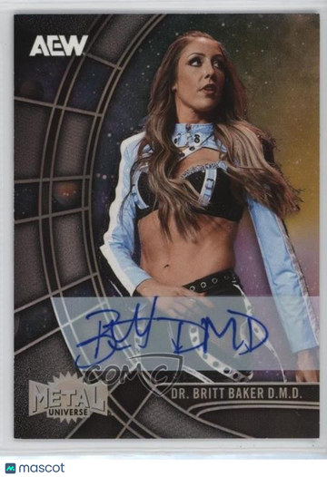2025 Skybox Metal Universe AEW All Elite Wrestling - [Base] - Sil Britt Baker #58 Silver FX Autographs