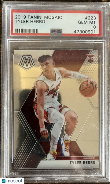 2019 Panini Mosaic Tyler Herro #223 Rookie PSA 10