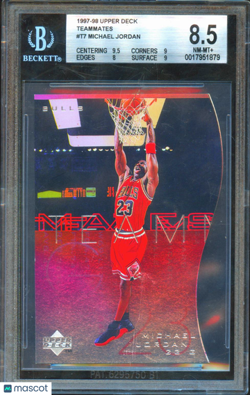 Michael Jordan 1997 Upper Deck Teammates BGS 8.5