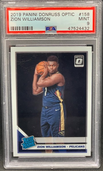 Zion Williamson 2019 Panini Donruss Optic PSA 9