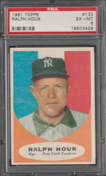 1961 Topps Ralph Houk PSA 6
