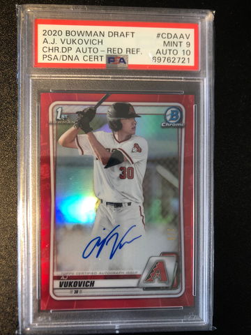 AJ Vukovich Rookie 1st Red /5 Auto