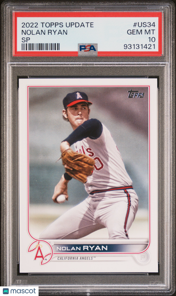 2022 Topps Update Nolan Ryan #US34 SP PSA 10