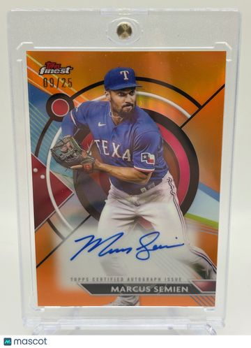 2023 Topps Finest Marcus Semien #FA-MS Orange Refractor /25