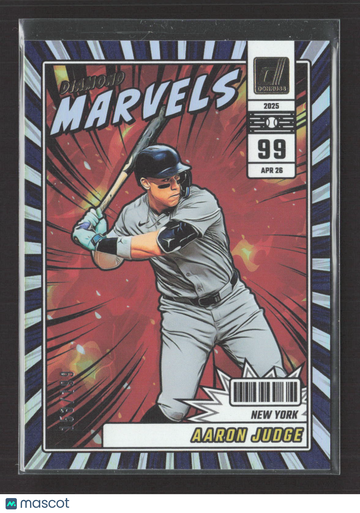 2025 Panini Donruss Diamond Marvels Baseball Card Aaron Judge Yankees #16