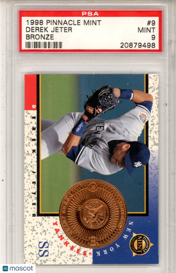 1998 Pinnacle Mint Collection Derek Jeter #9 Bronze PSA 9