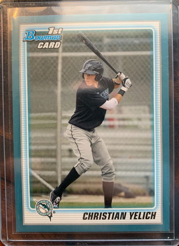 Christian Yelich 2010 bowman Blue Rookie 341/399