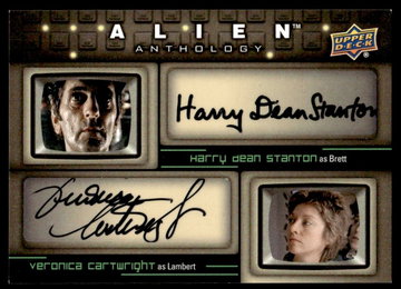 2016 Upper Deck DA-CS Harry Dean Stanton Veronica Cartwright Alien Anthology Auto