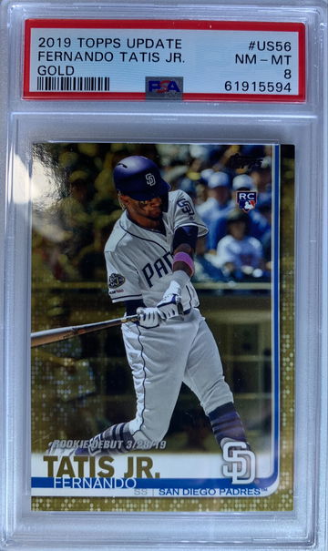 2018 Topps Update Fernando Tatis Gold PSA 8 #/2019
