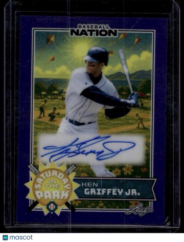 2025 Leaf Ken Griffey Jr #LAVA-KGJ Platinum Gold One of One Parallel/Variety Leaf
