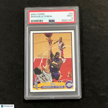 2003 Topps Shaquille O'Neal #34 PSA 9
