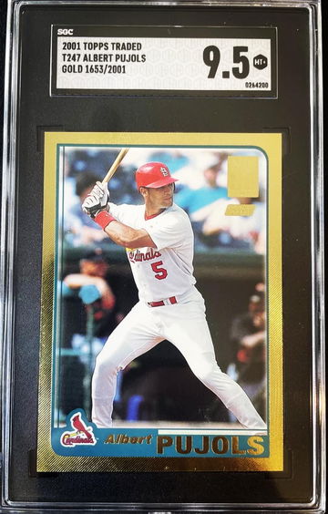 2001 Topps traded gold Albert Pujols