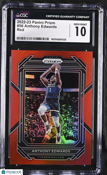 2022 Panini Prizm Anthony Edwards #56 Prizm Base Set 10