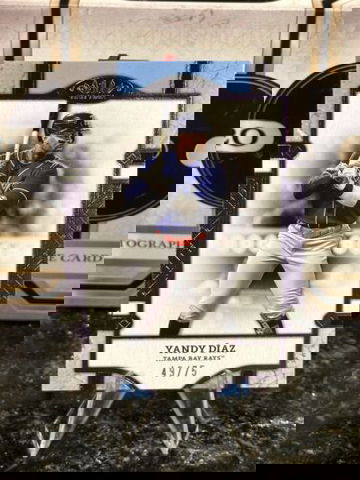 2024 Topps Tier One YANDY DIAZ Purple Foil #/75 Tampa Bay Rays 64