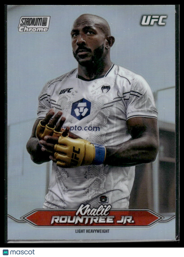 2025 Topps Stadium Club Chrome UFC Khalil Rountree Jr. #C-74 Refractor
