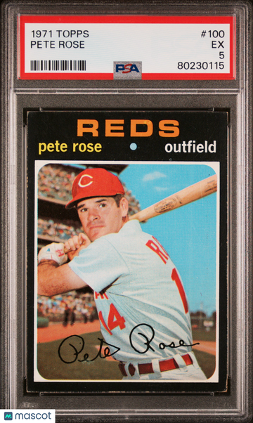 1971 Topps Pete Rose #100 PSA 5