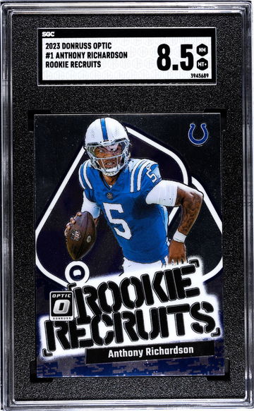 2023 Donruss Optic Rookie Recruits Anthony Richardson #1 SGC 8.5