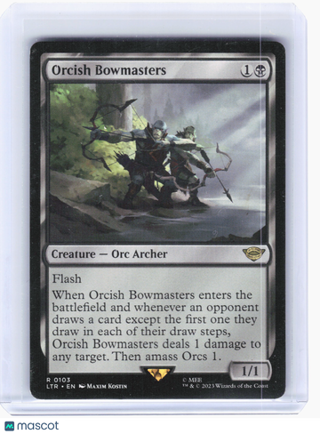 Universes Beyond: The Lord of the Rings: Tales of Middle-earth Orcish Bowmasters Nonfoil Rare [Heavily Played] #103