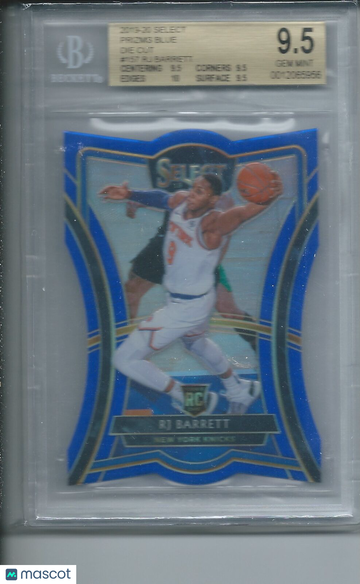 2019-20 Select Prizms Blue Die Cut RJ Barrett #157 BGS 9.5