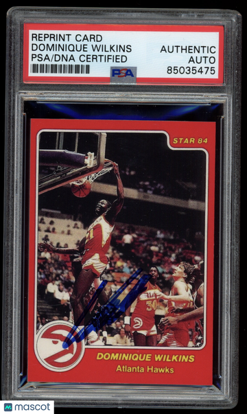 Dominique Wilkins 1984 Star #1 PSA Authentic
