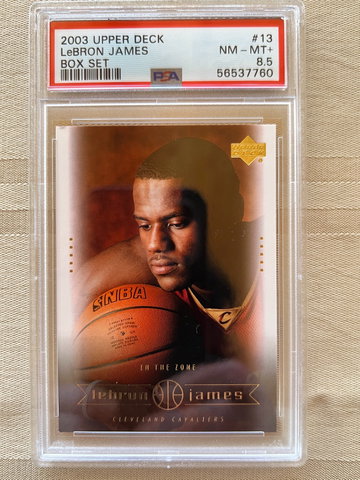 2003 LeBron James Upper Deck Box Set #13 PSA 8.5 Cavs Lakers